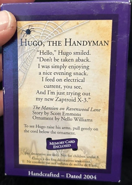 Hugo, The Handyman - The Mansion on Ravenwood Lane (Halloween) ornament collectible - Main Image 3