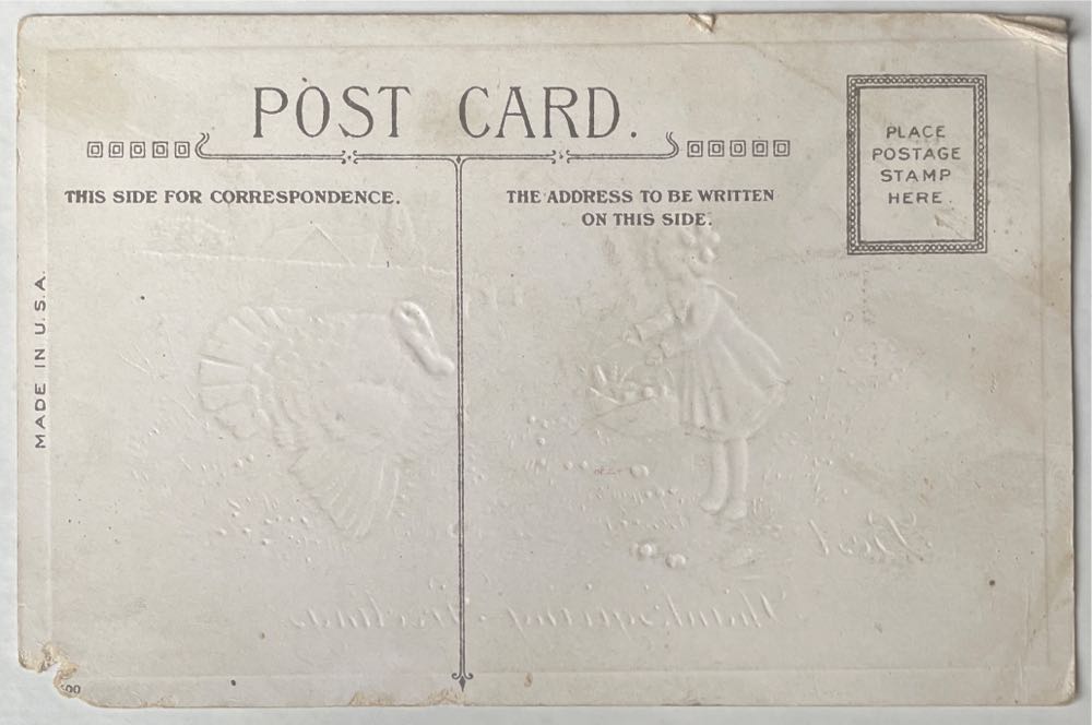 Postcard - Thanksgiving - Thanksgiving (Postcard) ornament collectible - Main Image 2