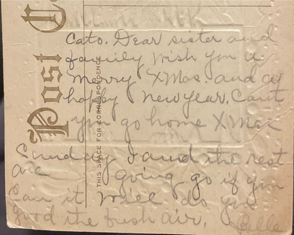 Postcard - Christmas - “Glad Tidings Of Christmas” - Christmas (Postcard) ornament collectible - Main Image 4