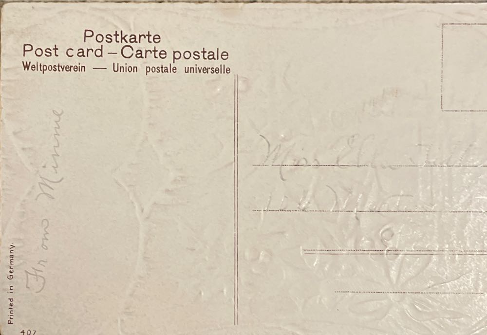 Postcard - Christmas - “Christmas Greetings” - Ice, Holly, Church - Christmas (Postcard) ornament collectible - Main Image 2