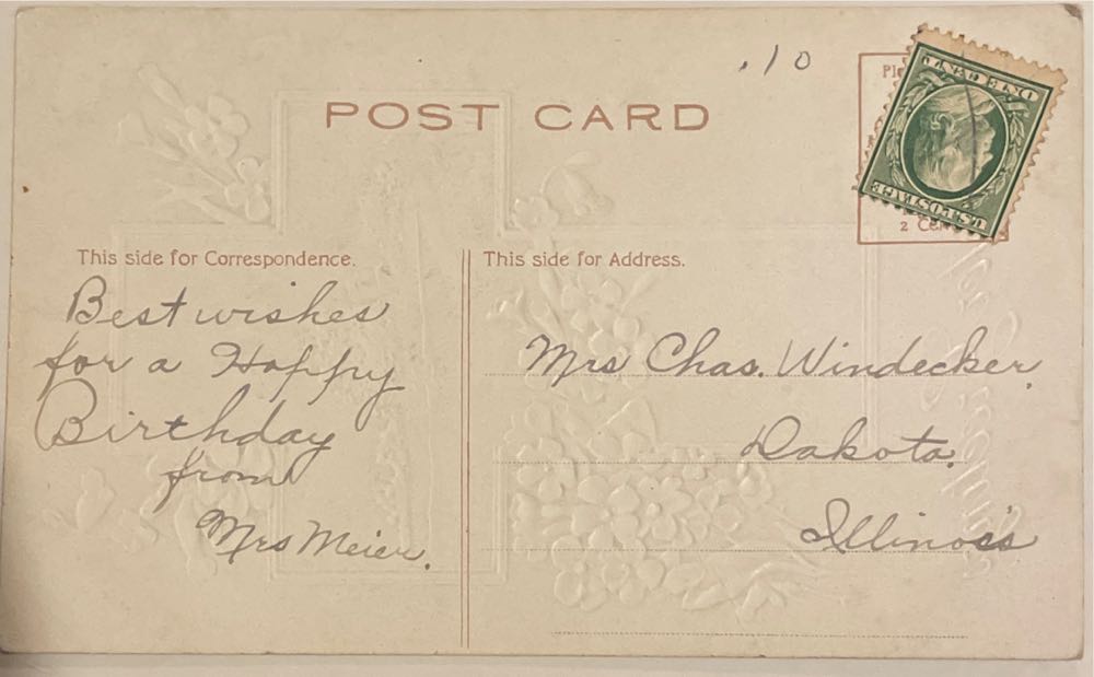 Postcard - Easter - “Easter Greetings” - Cross, Church - Easter (Postcard) ornament collectible - Main Image 2