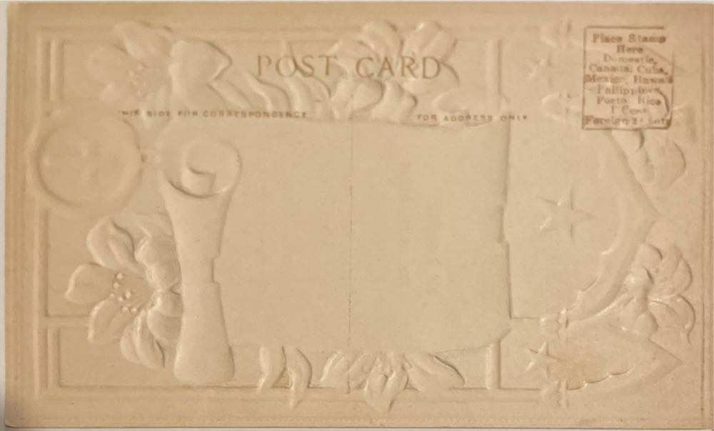 Postcard - Easter - “Fair Thoughts And Happy Hours Attend You. Accept From Me This Simple Wish Sincere “Easter Greetings” - Easter (Postcard) ornament collectible - Main Image 2