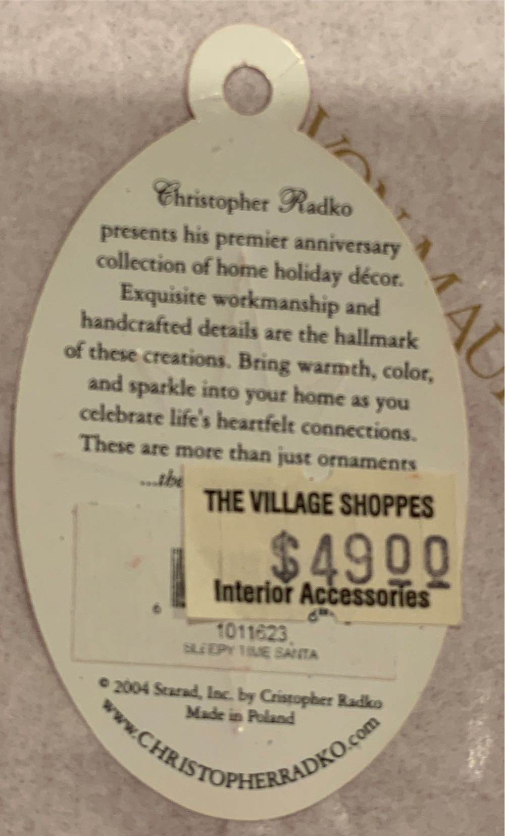 Sleepytime Santa  (Santa) ornament collectible - Main Image 4