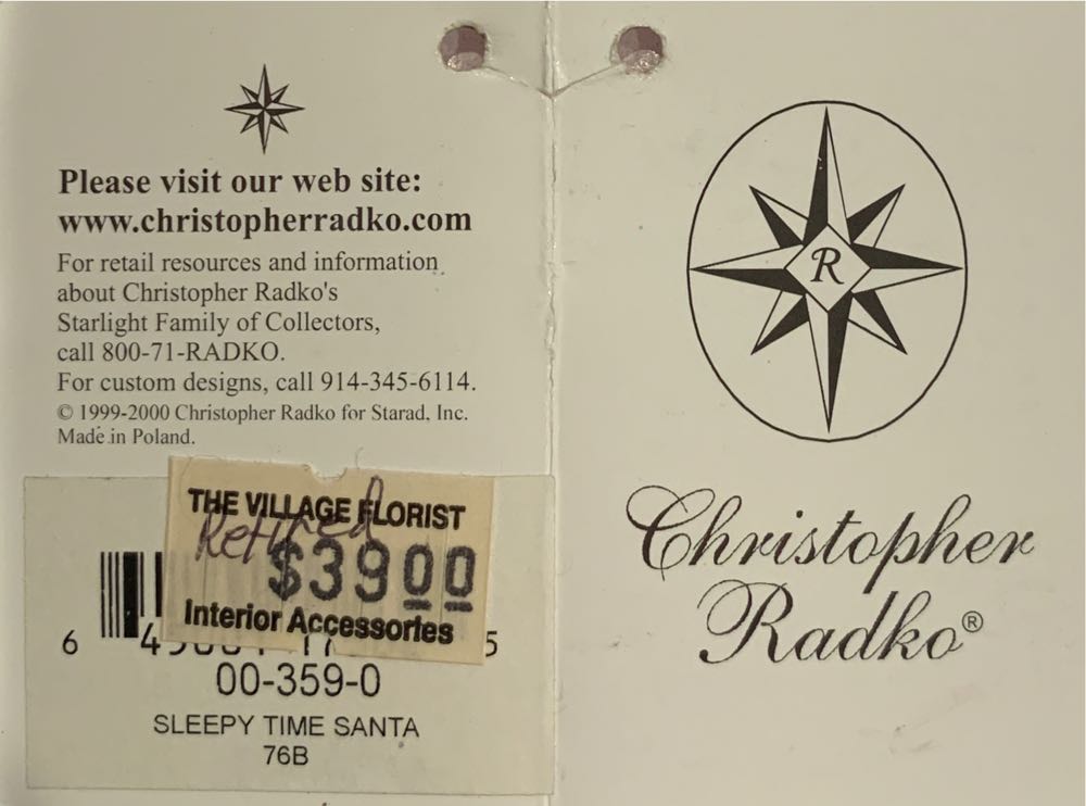 Sleepy Time Santa  (Santa) ornament collectible - Main Image 4