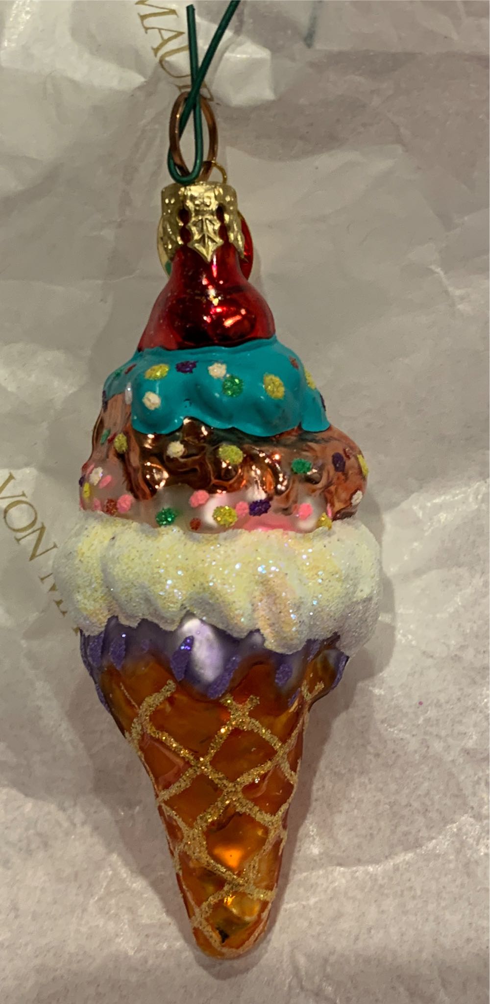 Ice Cream Delight Gem  (food) ornament collectible - Main Image 2