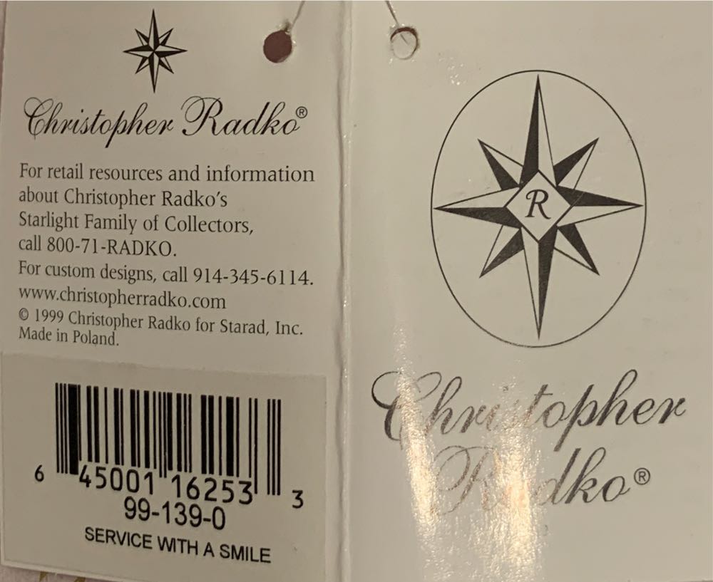 Service With A Smile  (Storybook) ornament collectible - Main Image 4