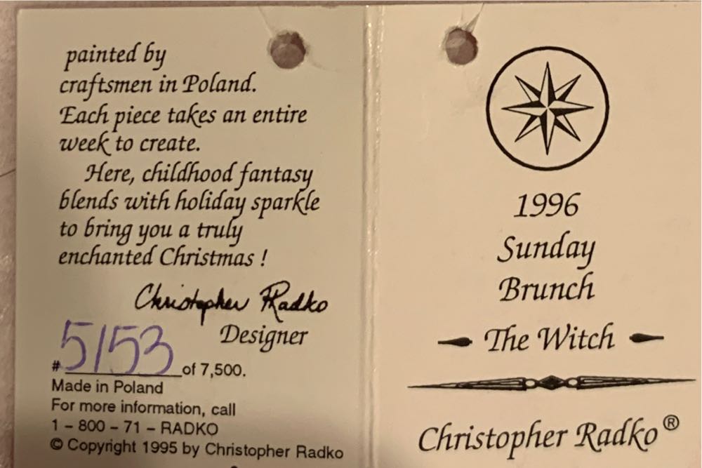 Sunday Brunch  (Storybook) ornament collectible - Main Image 4