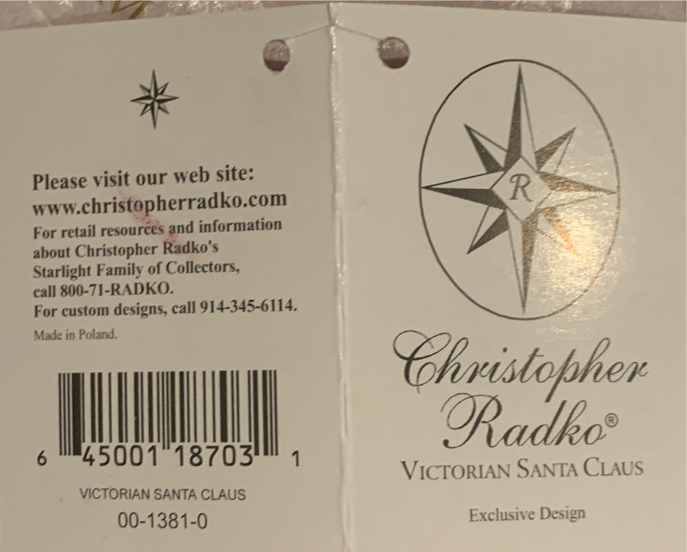 Victorian Santa  (Santa) ornament collectible - Main Image 4