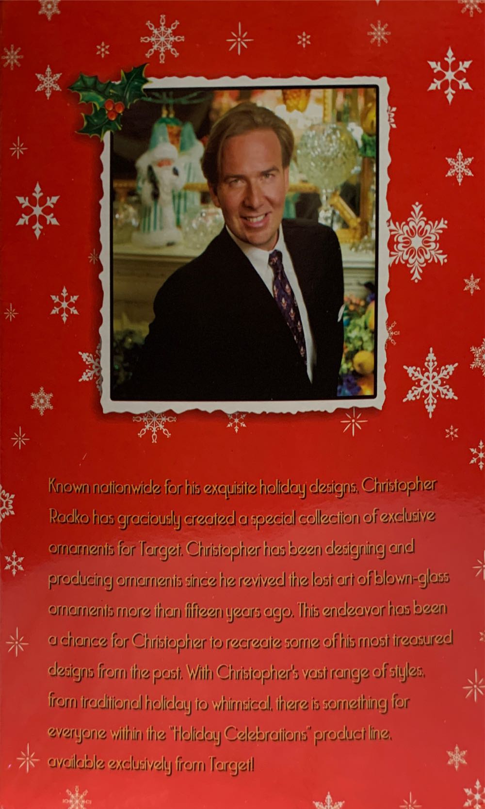 Holiday Celebrations Moon Santa Target  (Santa) ornament collectible [Barcode 766169097069] - Main Image 2