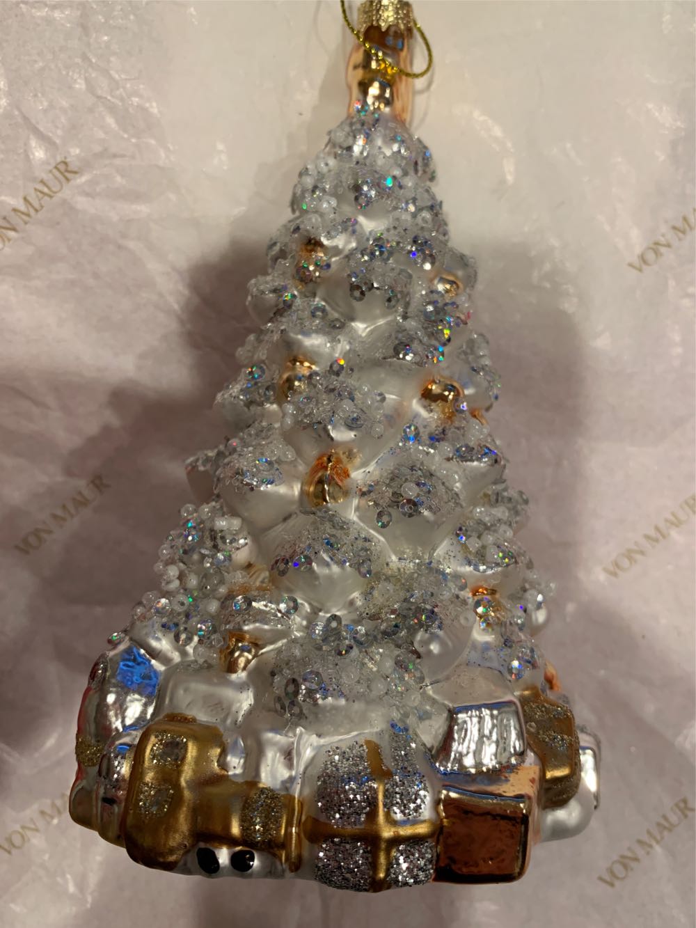 White Christmas Tree  ornament collectible [Barcode 766390215409] - Main Image 2