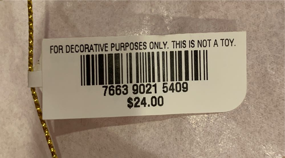 White Christmas Tree  ornament collectible [Barcode 766390215409] - Main Image 4