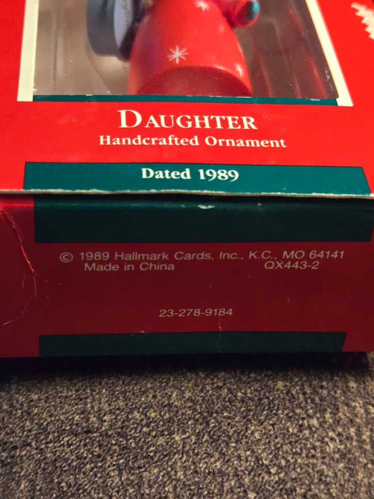 Daughter 1989  ornament collectible - Main Image 3