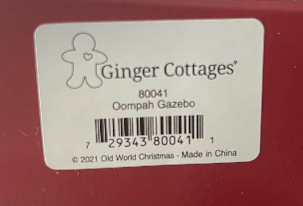 80041 Ginger Cottages - Oompah Gazebo  ornament collectible - Main Image 2
