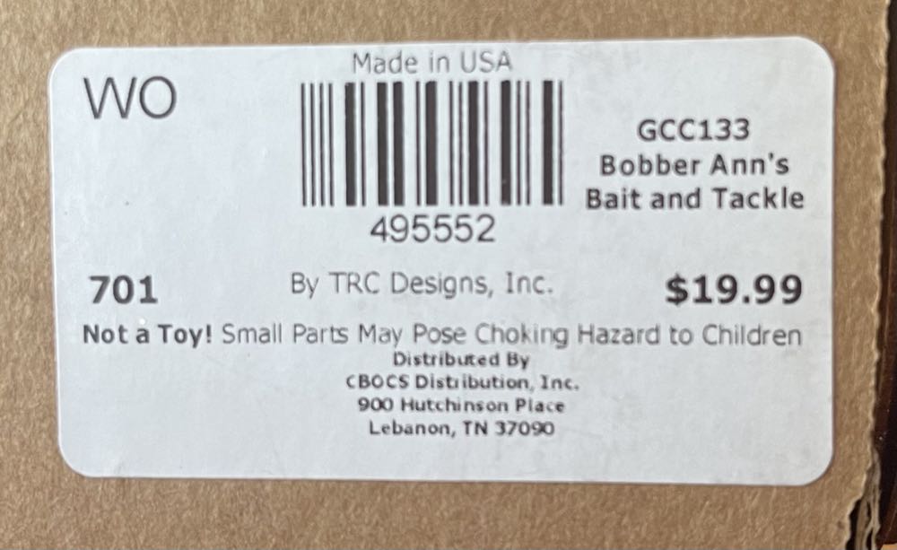 GCC133 Ginger Cottages - Bobber Ann’s Bait & Tackle  ornament collectible - Main Image 2