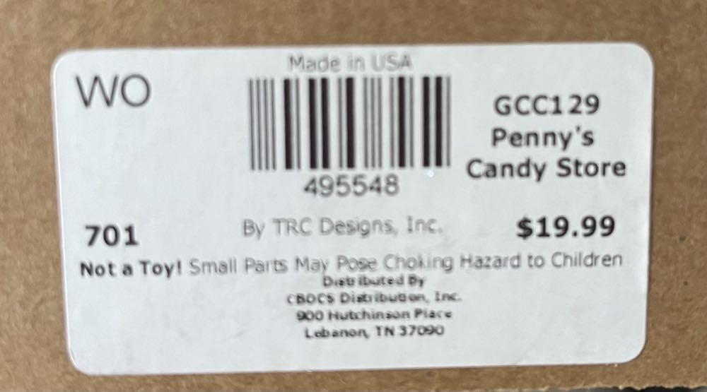 GCC129 Ginger Cottages - Penny’s Candy Store  ornament collectible - Main Image 2
