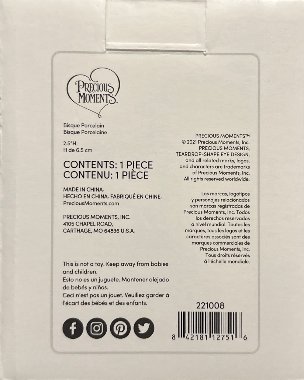 Wreathed In Christmas Joy - Precious Moments Ornaments (Christmas) ornament collectible [Barcode 842181127516] - Main Image 3