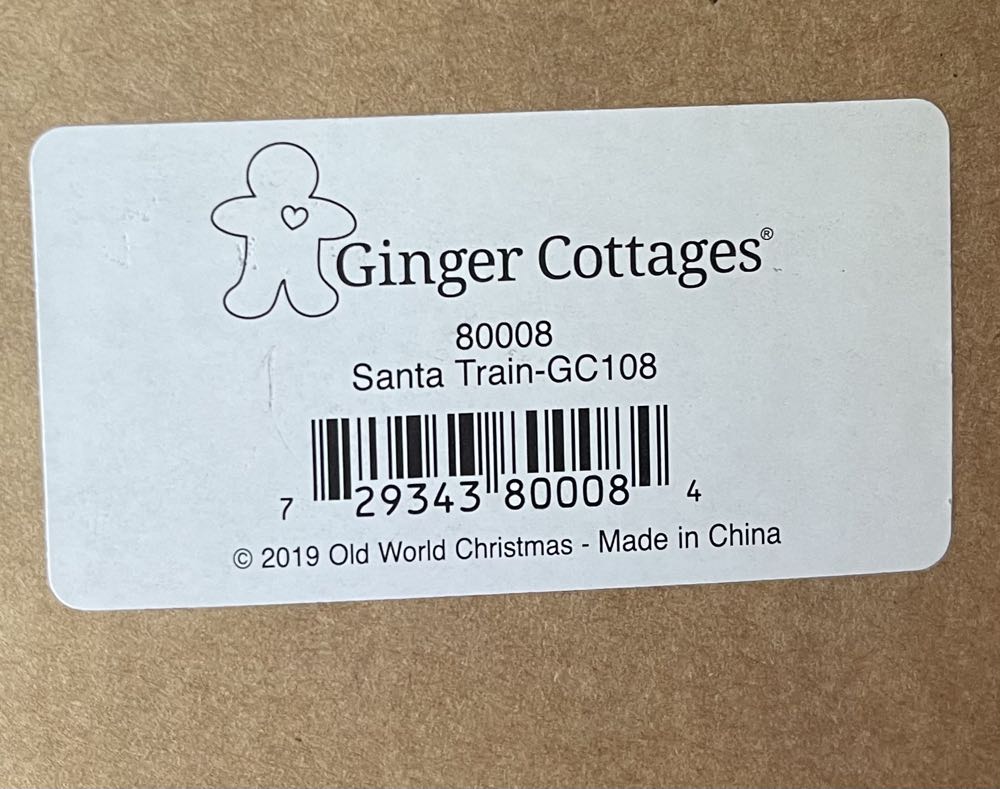 80008 (GC108) Ginger Cottages - Santa Train  ornament collectible - Main Image 2