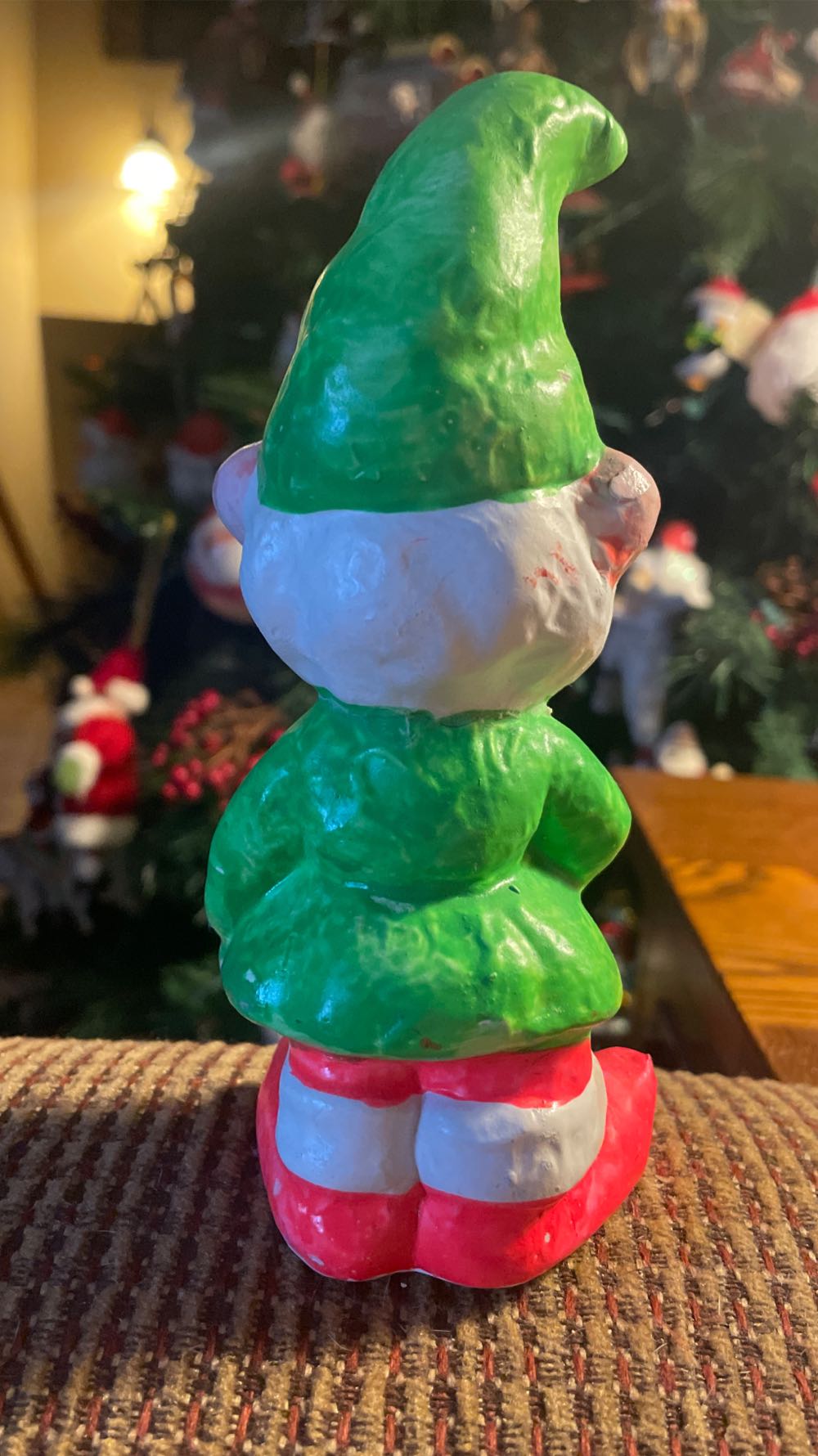 Elf - Neon Green - Standing - Holding Gold Cane - Elf (Figurine) ornament collectible - Main Image 2