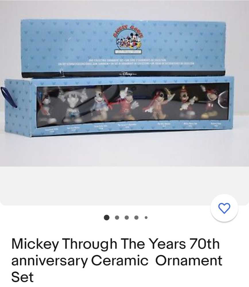 Mickey Through The Years 70th  ornament collectible - Main Image 1