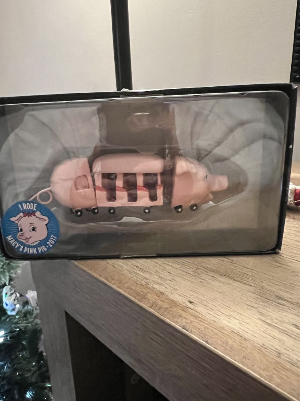 Macy’s Pink Pig Train  (Macy’s Pink Pig) ornament collectible [Barcode 689439252541] - Main Image 2