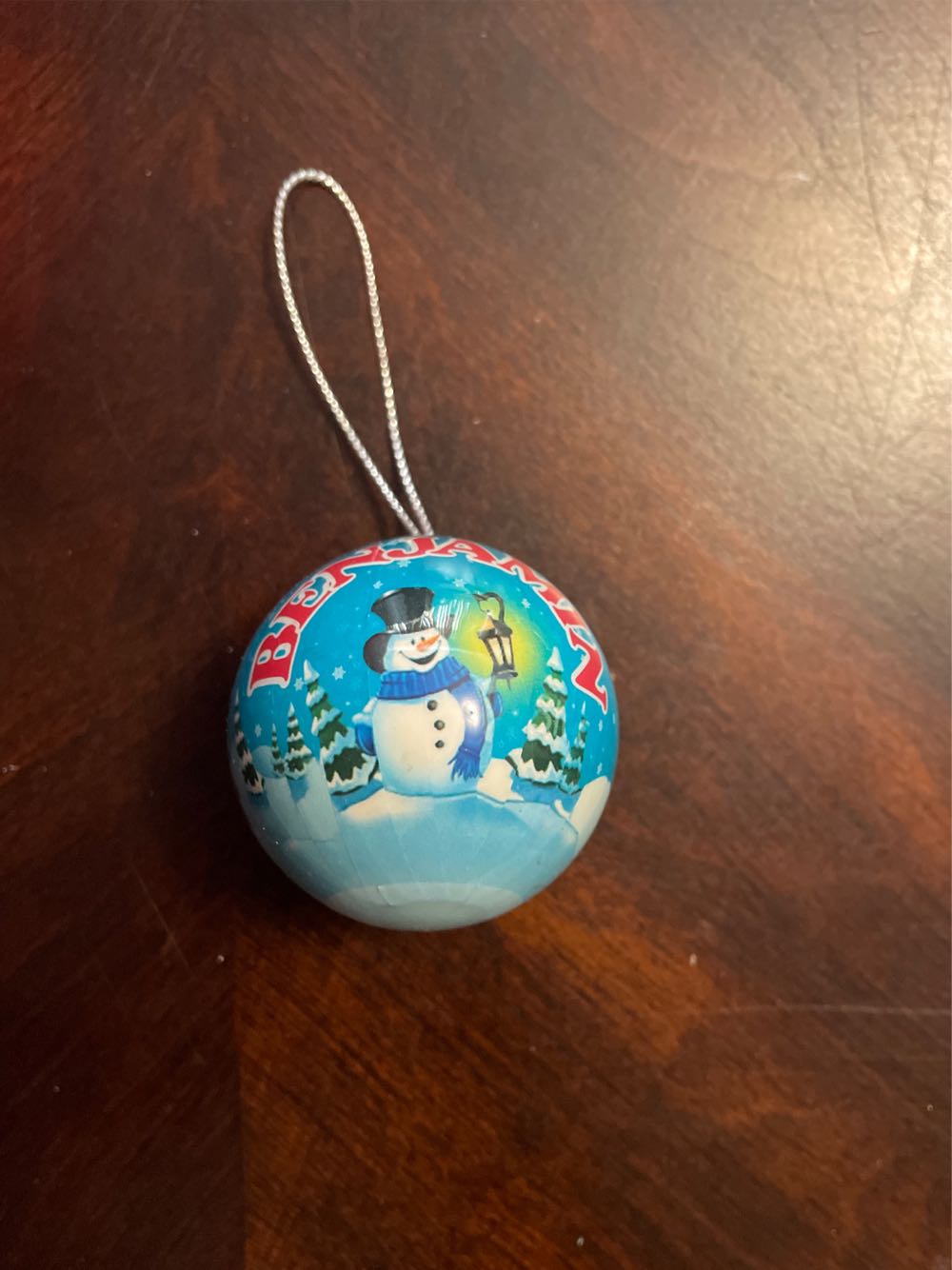 Benjamin Snowman Ball  ornament collectible - Main Image 1