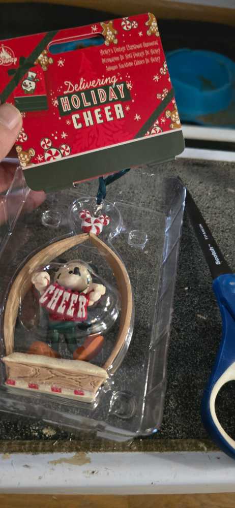 Disney Holiday Mickey Mouse Holiday ”cheer” Sketchbook Ornament  ornament collectible [Barcode 465063454830] - Main Image 2