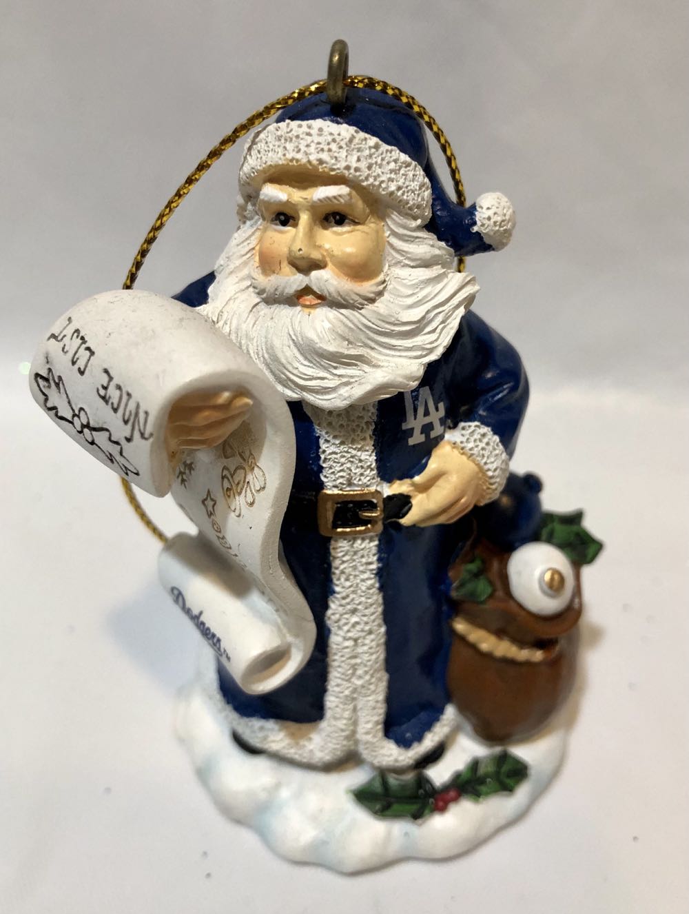 Santa’s List L.A. Dodgers Ornament  (Sports) ornament collectible - Main Image 1