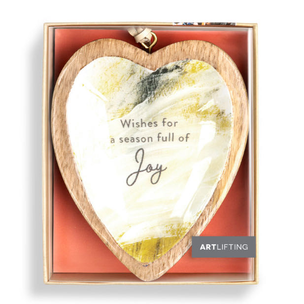 Artlifting Heart - Cy: “ARTLIFTING HOLIDAY” - ArtLifting Hearts (Hanging Ornament) ornament collectible [Barcode 638713637277] - Main Image 3