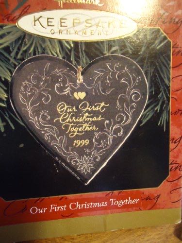 Hallmark Keepsake Ornament Our Frist Christmas Together Dated Plastic Heart  ornament collectible [Barcode 015012493634] - Main Image 1