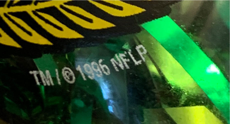 Clear Ball With Green Tinsel “Packers”  ornament collectible - Main Image 2