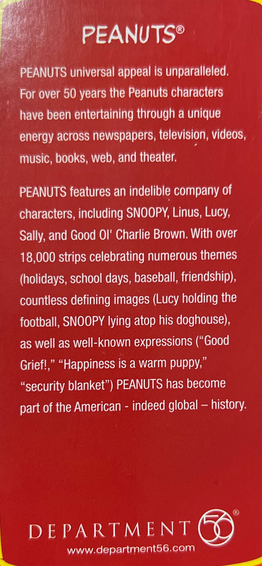 On Dasher? On Dancer? - Peanuts (Peanuts) ornament collectible [Barcode 734409294349] - Main Image 2