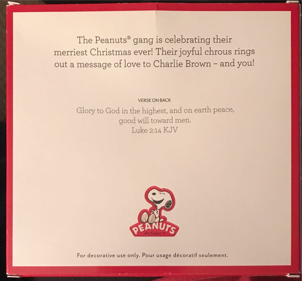 Christmas Joy from Snoopy & Woodstock Snoopy’s Skating Party  (Peanuts) ornament collectible [Barcode 081983485459] - Main Image 2