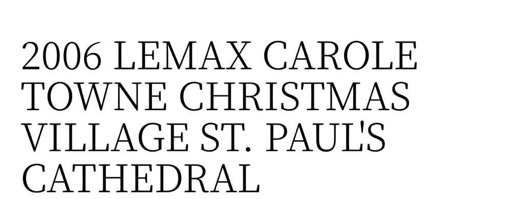 Lemax St Paul’s Cathedral  ornament collectible - Main Image 2