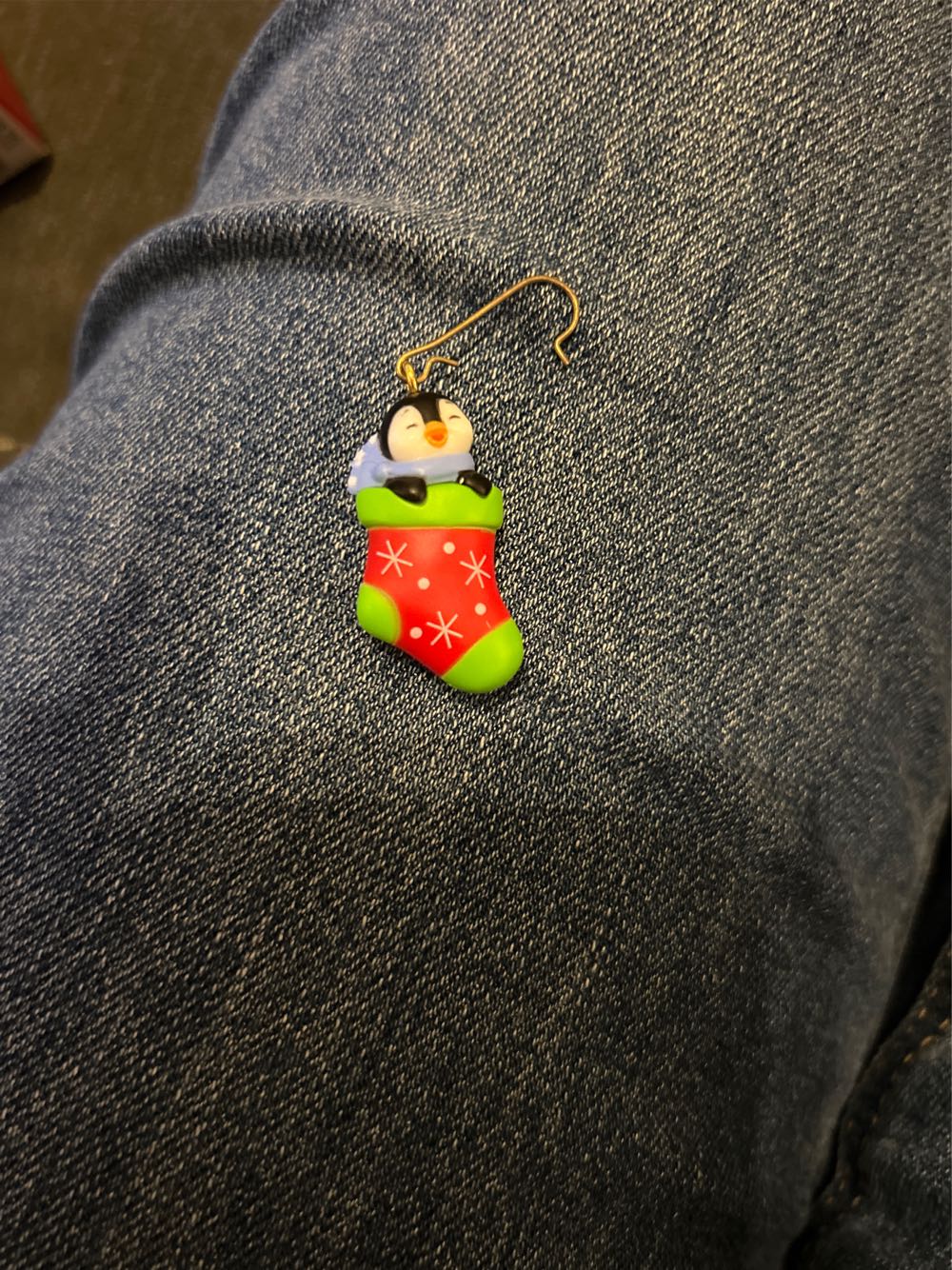 Petite Penguins a Snuggly Stocking   ornament collectible - Main Image 4