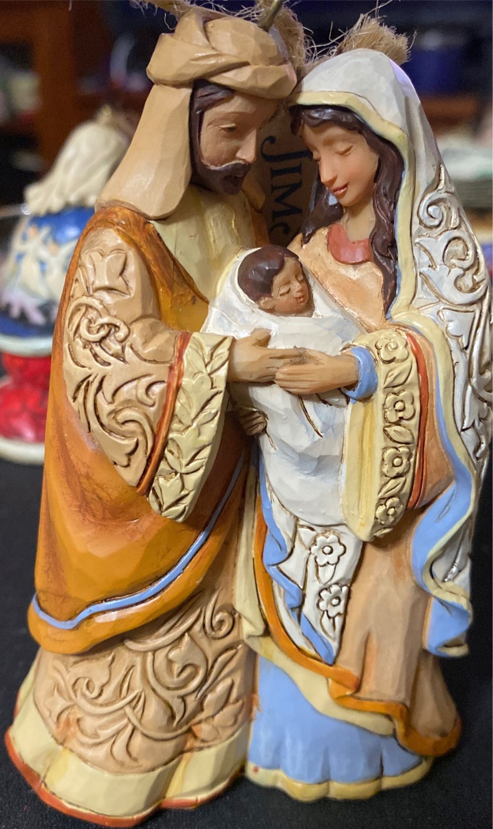 Joseph, Mary And Jesus Hanging Figure - Christmas Ornaments By Jim Shore (Nativity Scene) ornament collectible [Barcode 028399134946] - Main Image 2