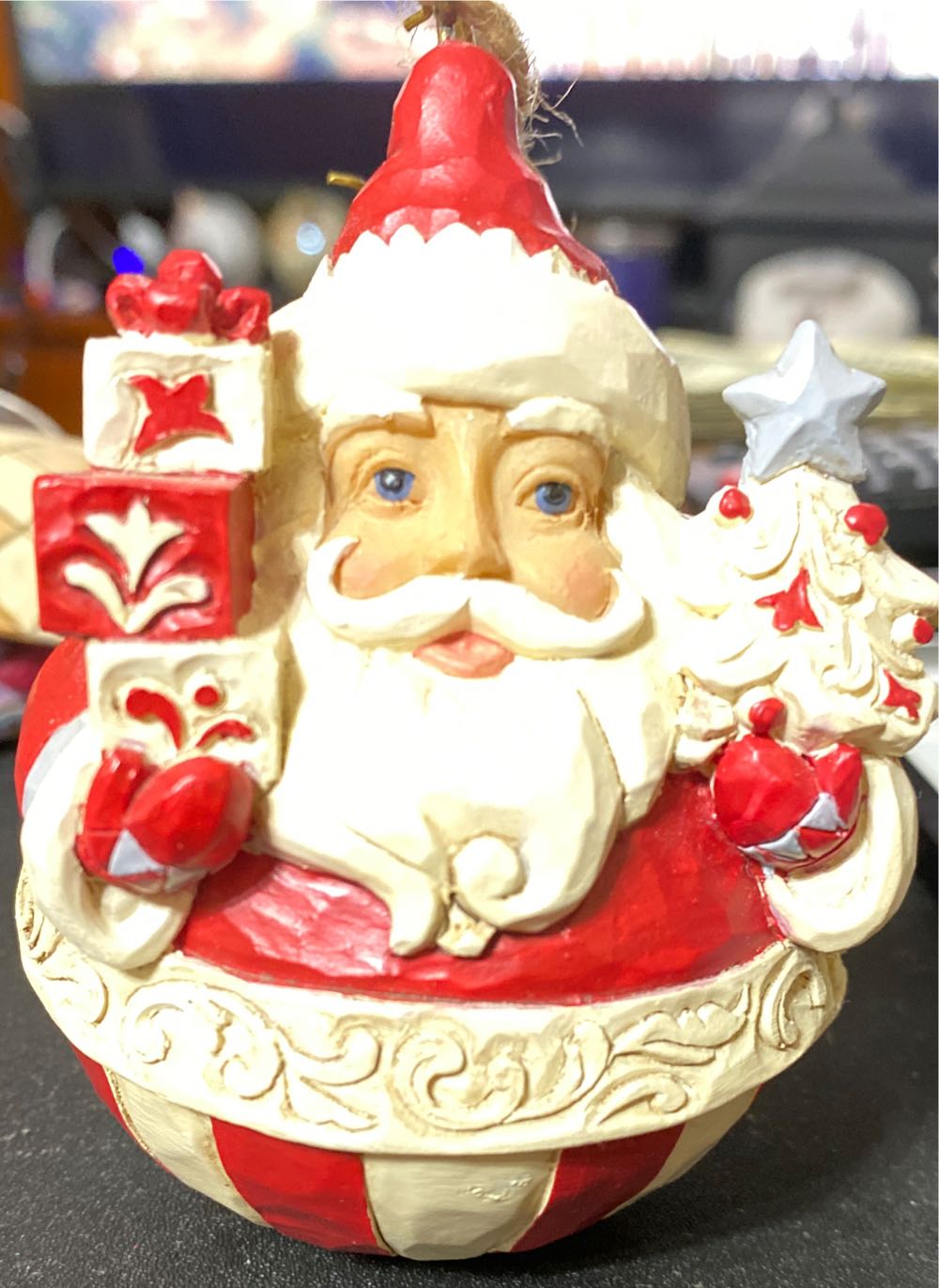 Vintage Enesco Christmas Trivial Pursuit All American