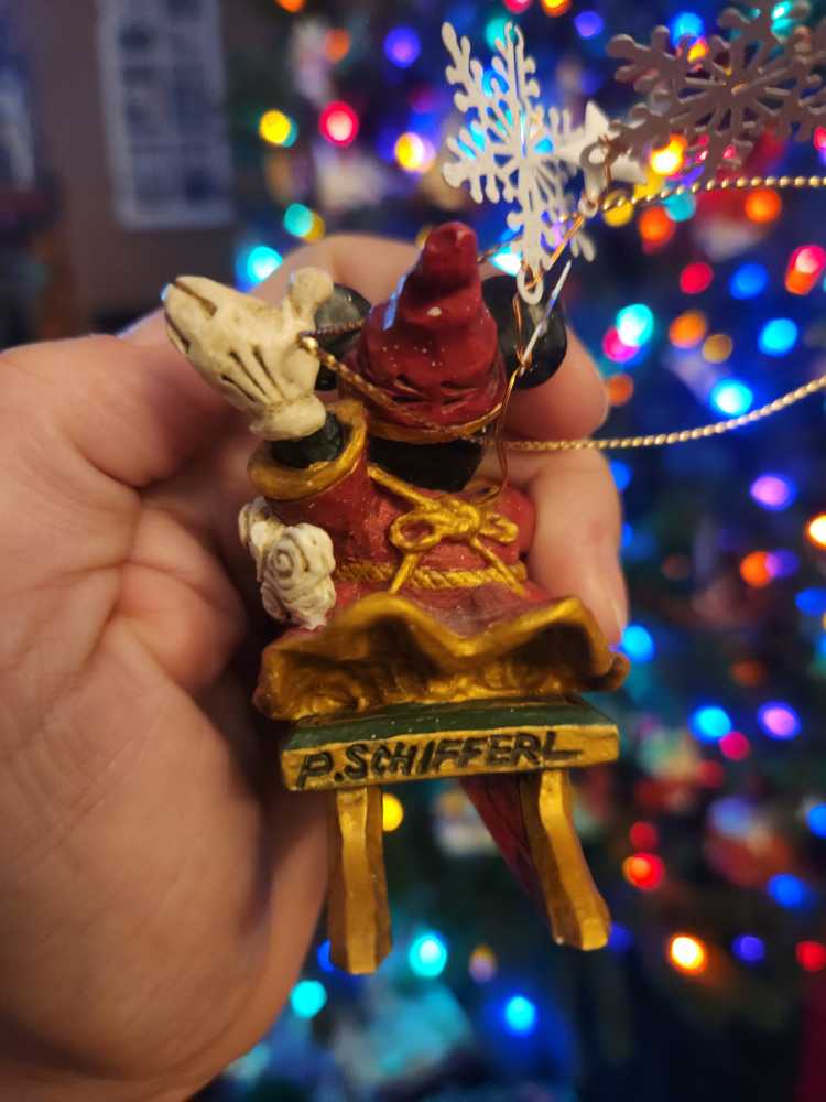 Midwest Disney Pie Eye Mickey Mouse Sled ornament collectible - Main Image 3