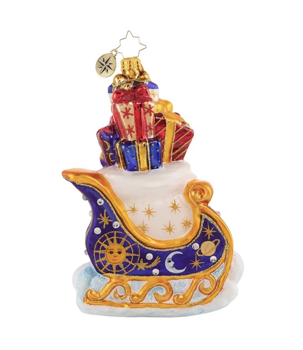 Interstellar Sleigh Ride Celestial  (Sleigh) ornament collectible - Main Image 2