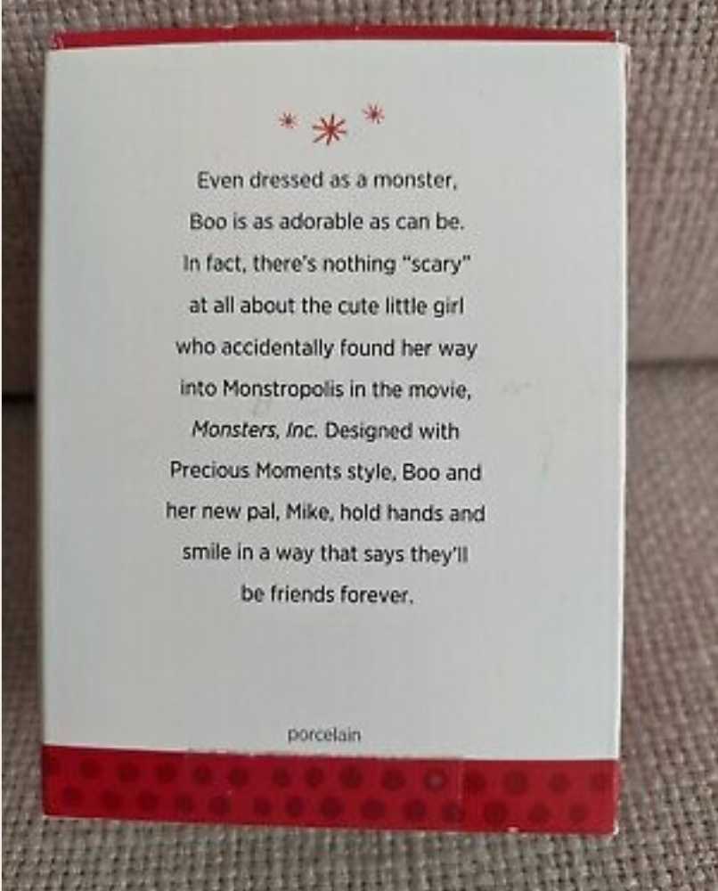 Precious Moments Boo And Mike  ornament collectible - Main Image 3