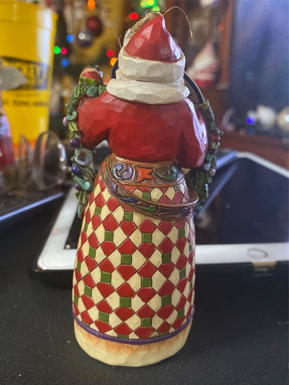 Deck The Halls Hanging Santa 4023463  (Heartwood Creek collection) ornament collectible - Main Image 2