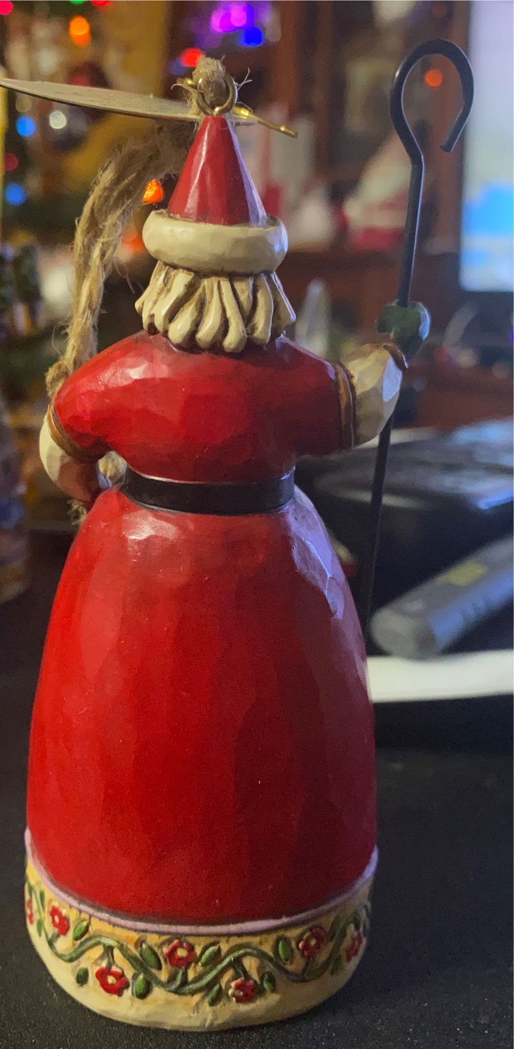 Heartwood Creek Jim Shore SANTA WITH CANE Ornament 2010 Enesco 4017601 Retired  ornament collectible - Main Image 2