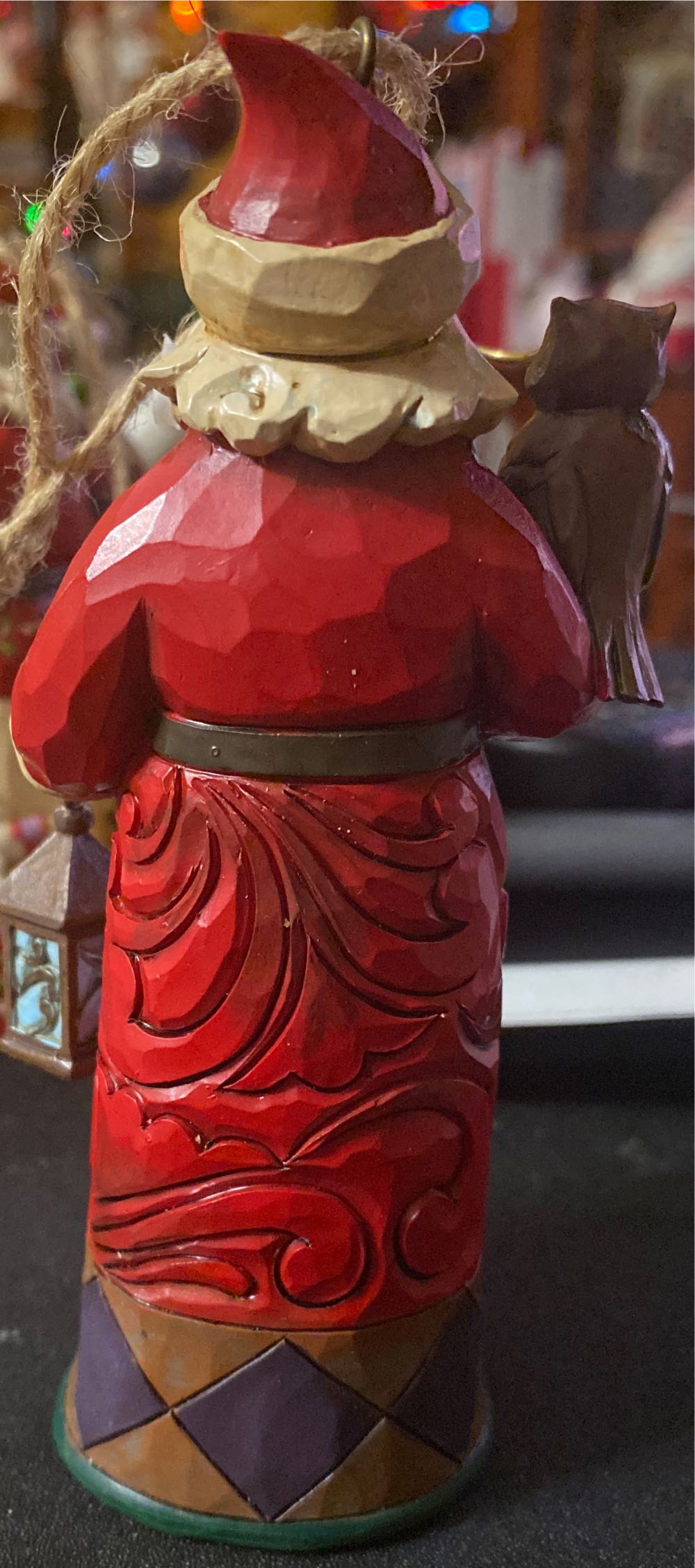 JIM SHORE Heartwood Creek SANTA WITH LANTERN AND OWL Hanging Ornament 4059766  ornament collectible - Main Image 2