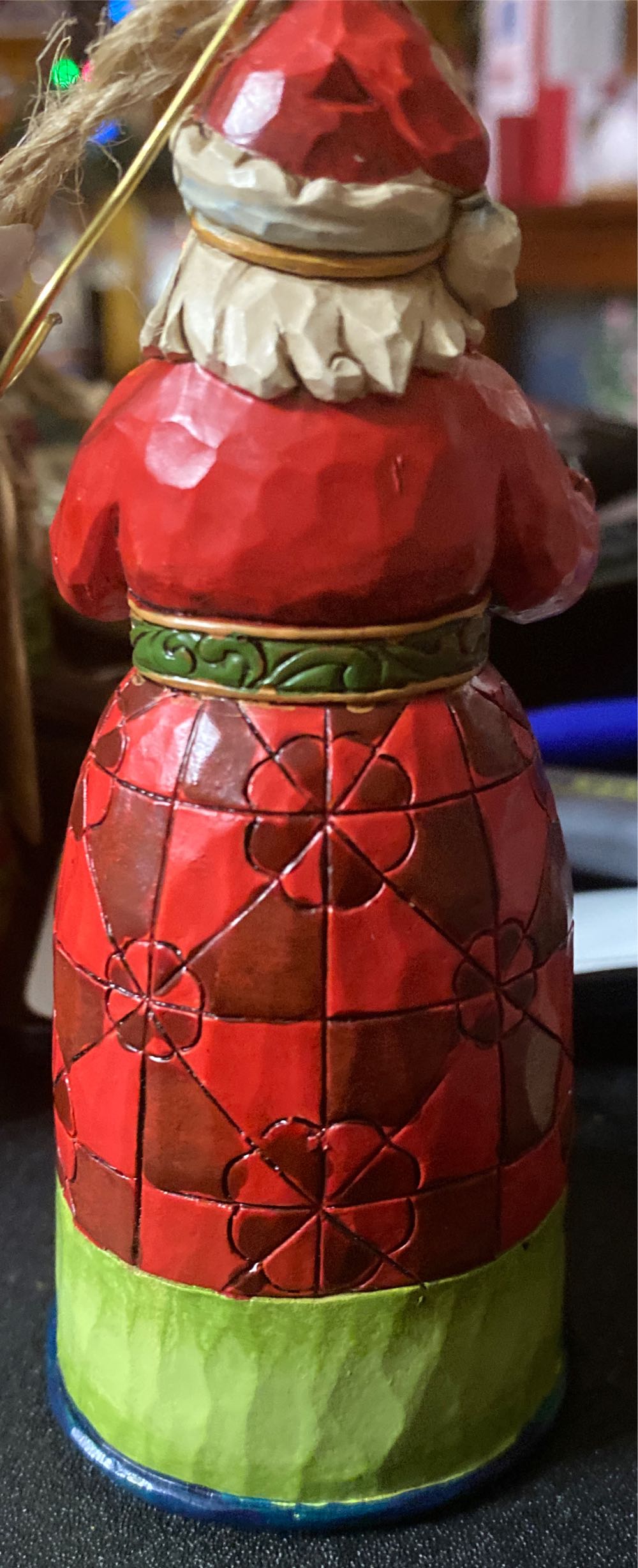 Jolly Old St. Nicholas Santa Ornament,  ornament collectible - Main Image 2