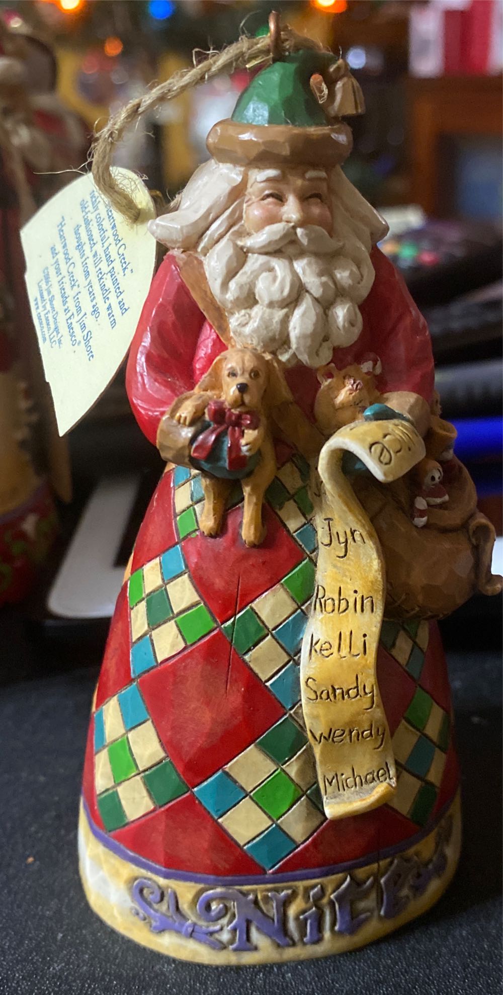 Santa Naughty/Nice” Hanging 4005789  ornament collectible - Main Image 2