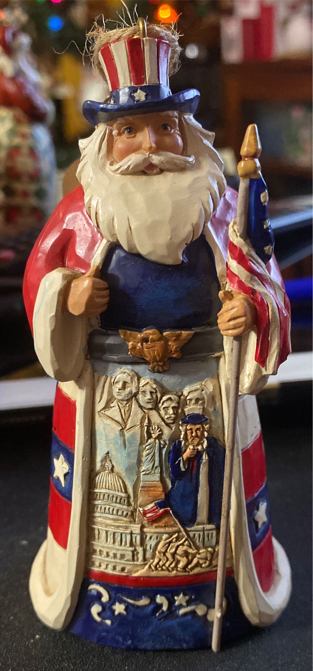 Jim Shore America / American Santa (2)  ornament collectible [Barcode 045544970976] - Main Image 2