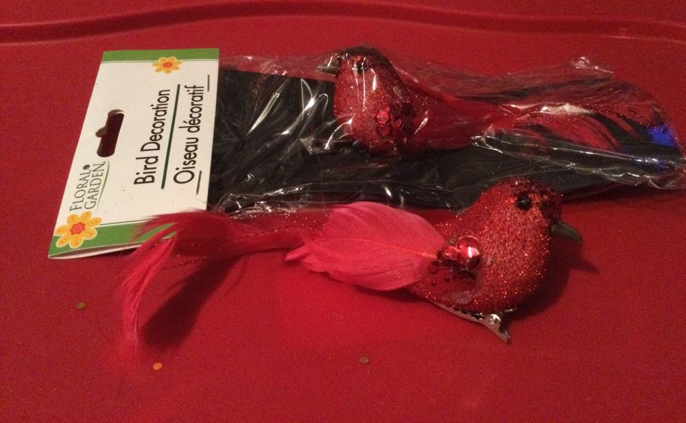 Bird Red  ornament collectible - Main Image 2