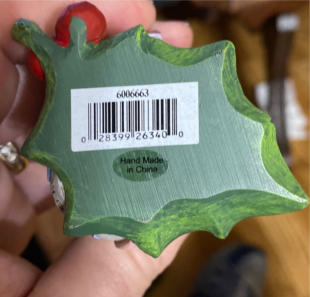 Jim Shore Heartwood Creek Christmas Mouse Figurine 6006663  ornament collectible [Barcode 028399263400] - Main Image 4