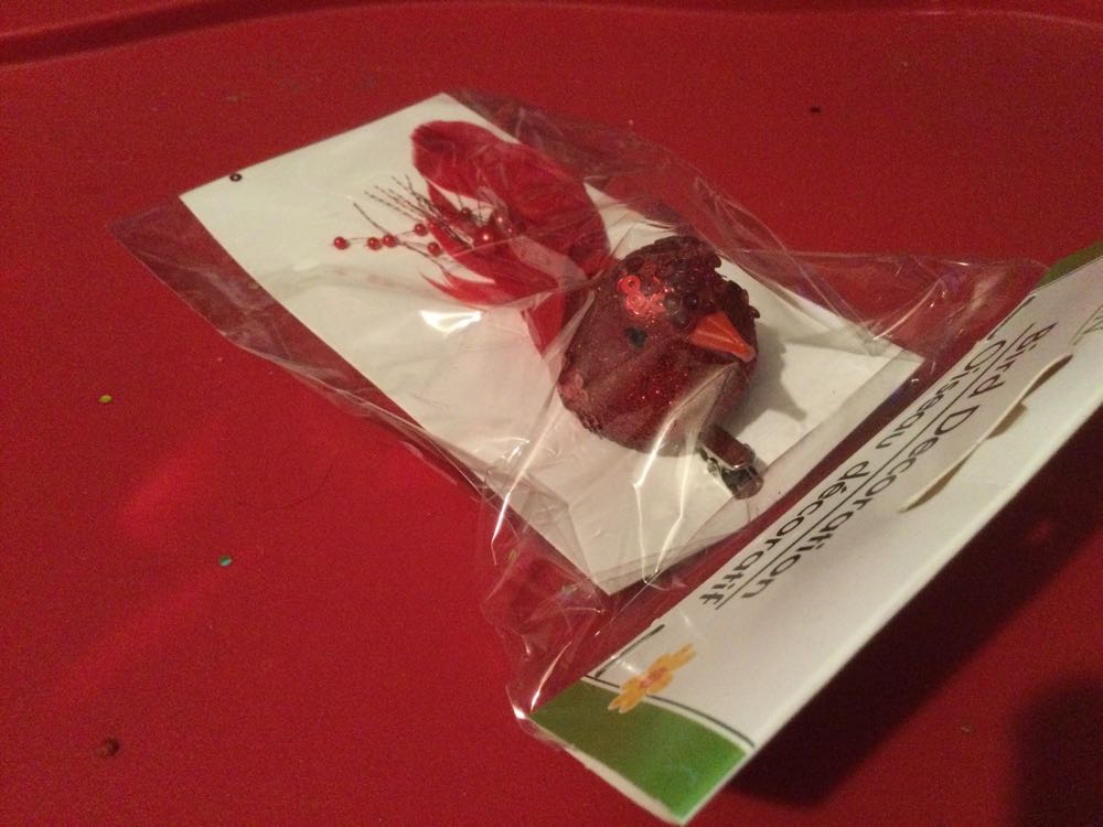 Bird Red  ornament collectible - Main Image 2