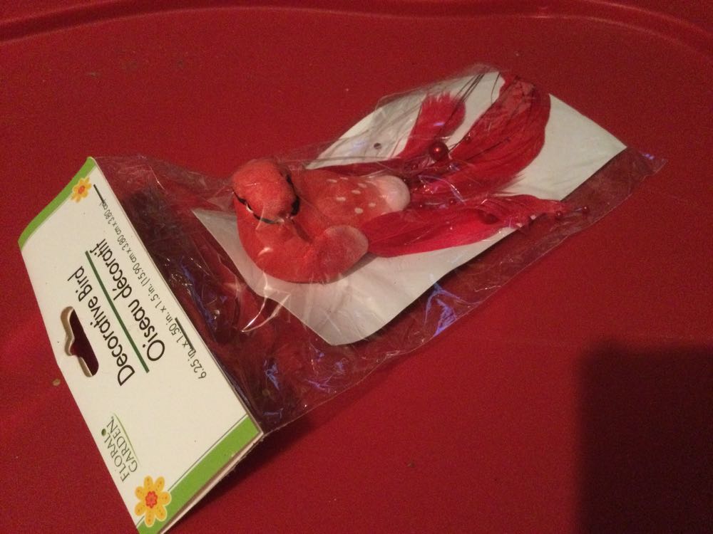 Bird Red  ornament collectible - Main Image 2