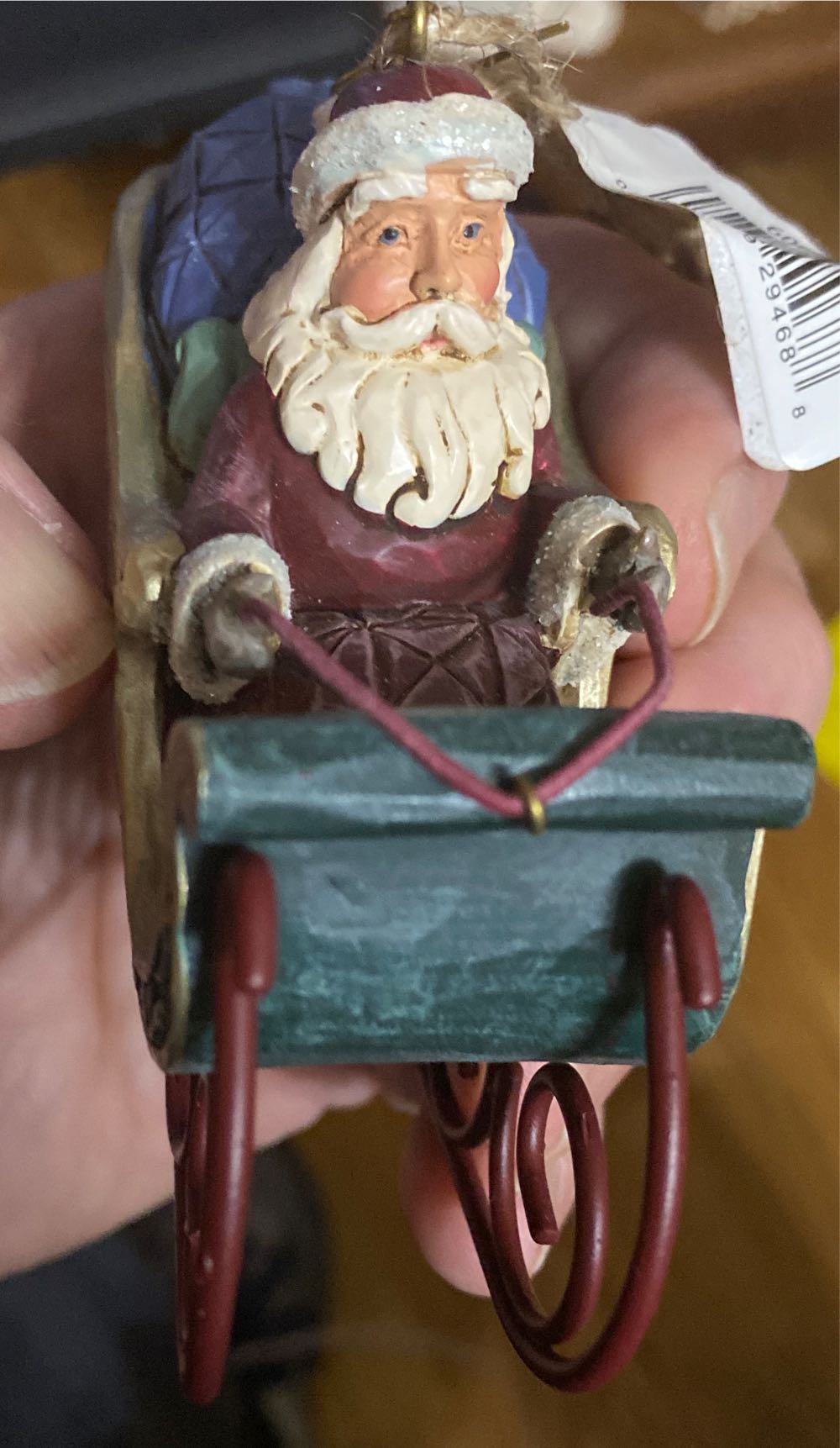 Santa In A Sleigh 6008766  ornament collectible - Main Image 2